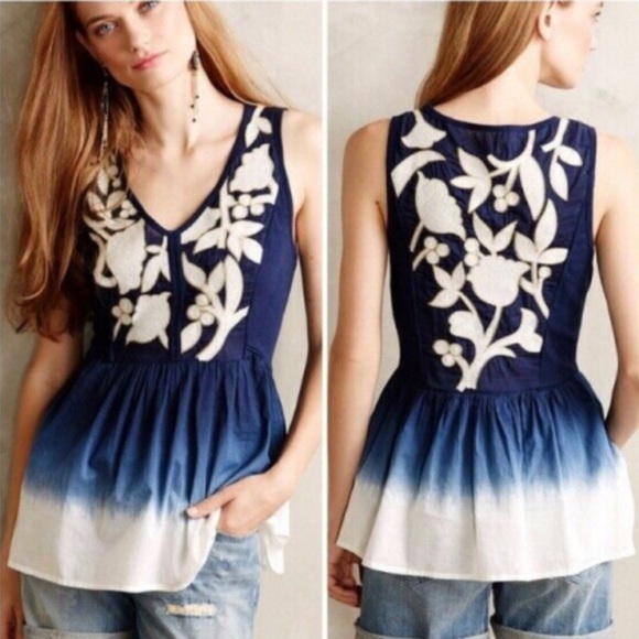 Anthropologie Tops - Floreat dip dye tank